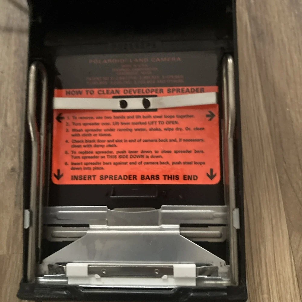 Vintage 1971/72 Black POLAROID LAND CAMERA SUPER COLORPACK instant film‎ camera